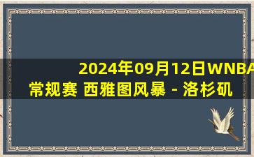 2024年09月12日WNBA常规赛 西雅图风暴 - 洛杉矶火花 全场录像